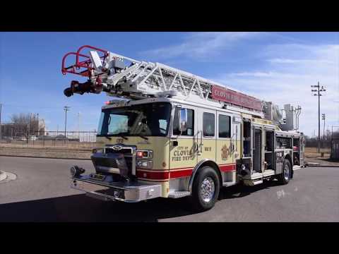 Clovis (NM) Fire Dept.'s Pierce Ascendant 107' Single Axle HD Ladder