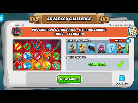 Bloons TD 6 : Advanced Challenge Guide 03/01/2023 [Programmer's Challenge]