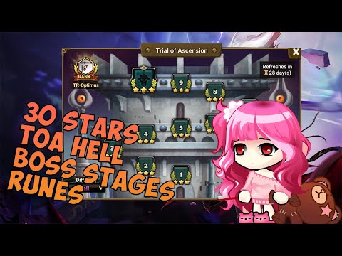 FULL 30 STARS TOA HELL FLOOR 1-10 April/May 2022 Rotation / Summoners War