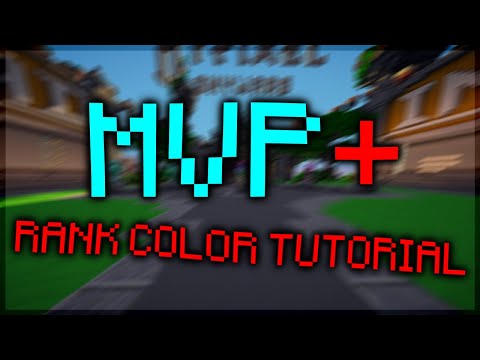How to Change The Color of Your Plus on Hypixel (MVP+ Rankcolor Tutorial) [WORKING 2022]