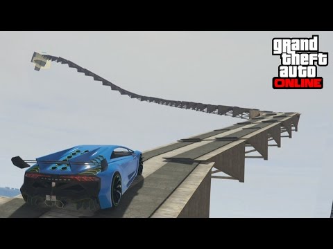 INCREDIBLE SUPER MEGA RAMP! - GTA 5 Online Gameplay Funny Moments (GTA V Racing PS4)