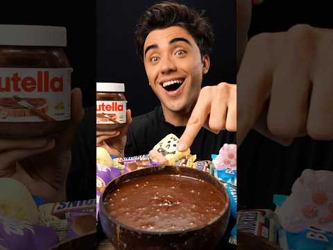 Nutella Hot Chocolate Ice Cream Dipping !