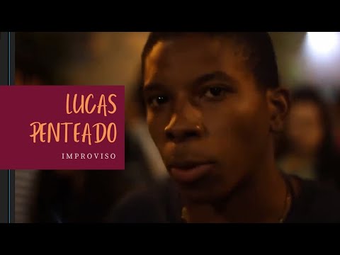 Lucas Penteado, ex BBB, improvisando uma rima pesada.