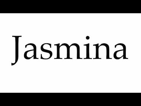 How to Pronounce Jasmina