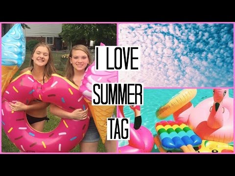 I Love Summer Tag! w/Bekah Video