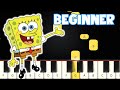 SpongeBob Closing Theme Beginner Piano Tutorial Easy Piano