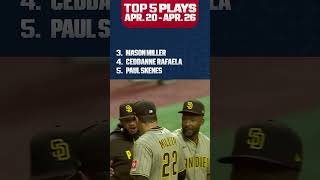 Where does Ceddanne Rafaela's Spider-Man catch rank among last week's Top 5 MLB Plays? ????