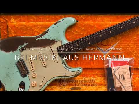 Fender Masterbuilt Jason Smith 1963 Strat Ultimate Relic Surf Green - Pictures and Specs