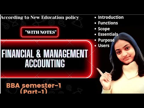 Financial Accounting1 Introduction to accounting Book keeping accountancy bbabcom bbasem1