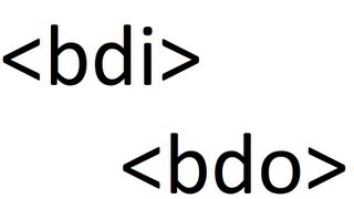 Learn HTML code: bi-directional text