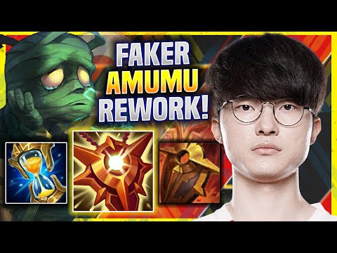 FAKER TRIES NEW AMUMU MINI REWORK! - T1 Faker Plays Amumu Support vs Nami! | Season 11