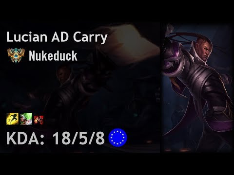 Lucian AD Carry vs Kog'Maw - Nukeduck - EUW Challenger Patch 7.19