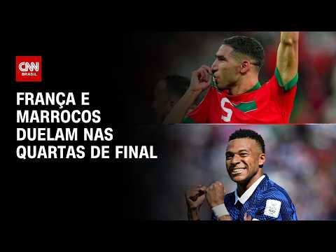 Copa do Mundo: França e Marrocos duelam nas quartas de final nesta quinta-feira (09) | CNN 360º