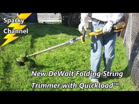 DeWalt New 20V Max Folding String Trimmer with Quickload™ Spool DCST922