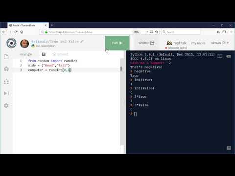 Python 3 Using True And False