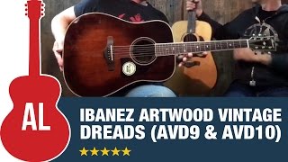 Video thumbnail for Ibanez Artwood Vintage Dreadnoughts (AVD9 and AVD10) by Acoustic Letter