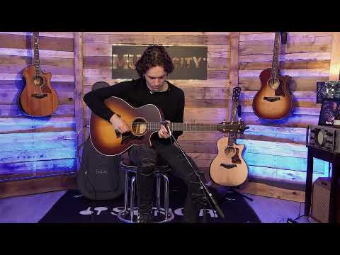 Taylor 50th Anniversary AD14ce-SB LTD Spruce Walnut Acoustic Electric Guitar Demo at Music City
