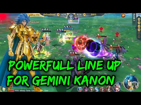 Testing Line Up Gemini Kanon - PVP Sacred Duel Saint Seiya Awakening