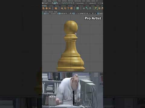 Noob Vs Pro Artist: 3D Maya How to use CV Curve Tool #mayatutorial #mayatips #3dtips #shorts