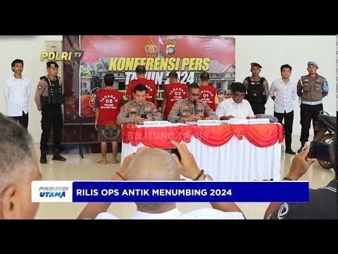 POLRES BELITUNG TIMUR RILIS OPS ANTIK MENUMBING 2024