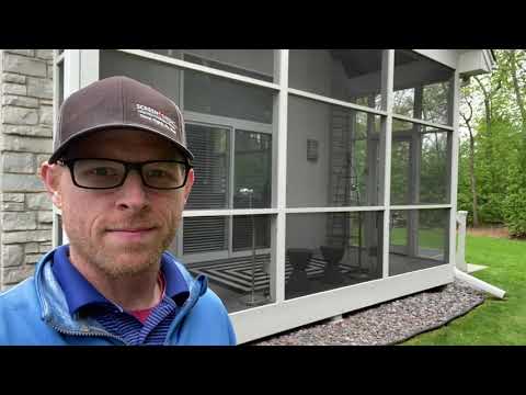 Superscreen vs Fiberglass vs Aluminum Mesh on Wooden Screen Porch Enclosure