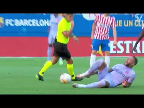 Memphis Depay Barcelona DEBUT Against Girona** Pre season 21 22