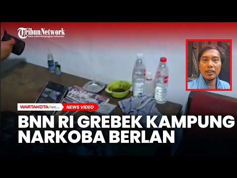 BNN RI Grebek Kampung Narkoba Berlan, 24 Pengedar dan 1 Bandar Sabu Ditangkap