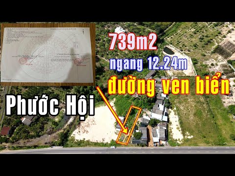 NVT2070 Bán đất DT 739m2 MT đường ven biển Võ Văn Kiệt, Phước Hội, Đất Đỏ,BR-VT