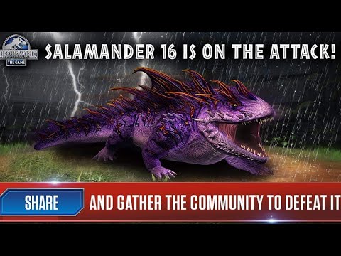 Giving SALAMANDER 16 A Slap He Will Never Forget! Jurassic World The Game