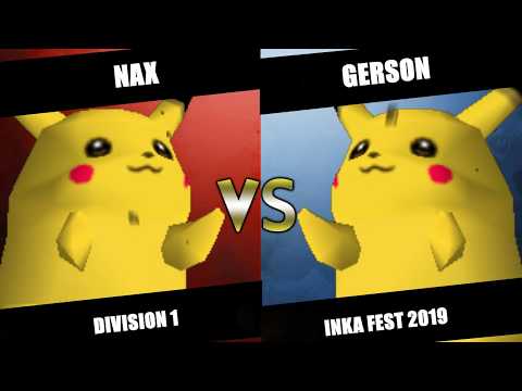 Inka Fest 2019 - Nax (Pikachu) Vs. Gerson (Pikachu) SSB64 Division 1