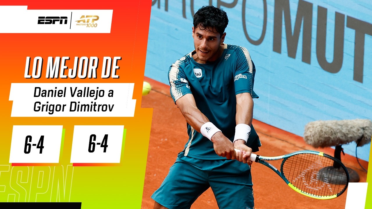 PARAGUAY PISA FUERTE EN MADRID: TRIUNFAZO DE VALLEJO CONTRA DIMITROV PARA AVANZAR DE RONDA | RESUMEN