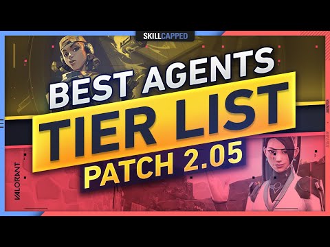 NEW BEST AGENTS TIER LIST - Patch 2.05 - Valorant Tier List
