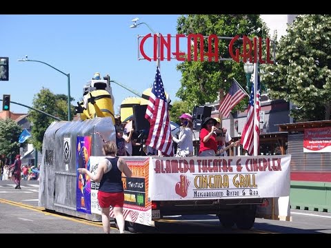 Airwaves in the Alameda July 4th Parade (2024) on the Alameda Theatres/Cinema Grill float!