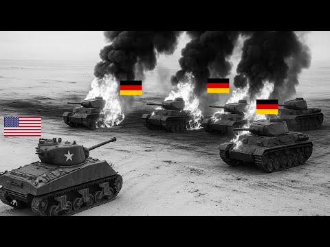 German Panzers Move In Fast on Sherman Platoon — His “Suicidal” Trap Destroyed 7 Tanks In 10 Minutes