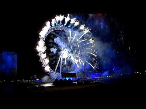 London Fireworks on New Year's Day 2010