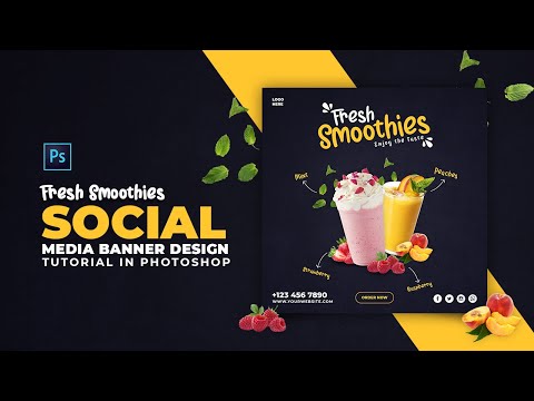 How to Design Furniture Social Media Banner Adobe Photoshop Tutorial Speed Art Grafix Mentor