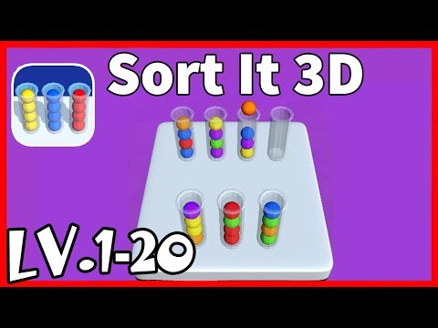 Sort it 3D IOS Gameplay Walkthrough Level 1-20 - YouTube
