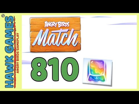 Angry Birds Match ⭐ Level 810 - Walkthrough, No Boosters