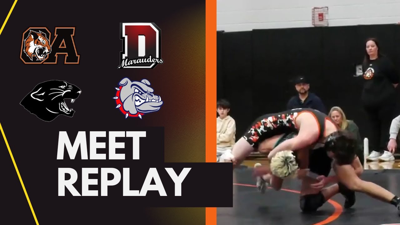 OA wrestling Quad Meet vs Plymouth South, Rockland, Durfee 2/8/25