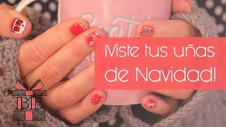 Viste tus uñas de Navidad