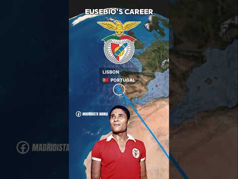 EUSEBIO'S CAREER 🇲🇿 🇵🇹 🇺🇸 #madridistamania #football #benfica