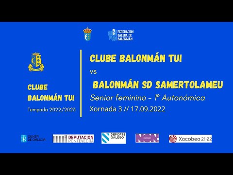 Balonman Tui VS  SD Samertolameu. 1ª autonómica Senior Femenina.  Jornada 3. 17/09/2022