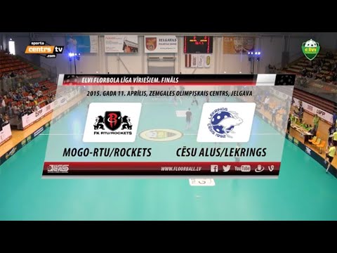 ELVI florbola līga: Mogo-RTU/Rockets - Cēsu alus/Lekrings (Fināls) (11.04.2015)
