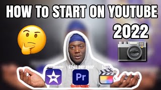 HOW TO START YOUTUBE 2022!! TIPS AND EQUIPMENT!🎥🤳🏾