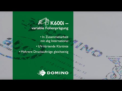 Digitale, variable Folienprägung mit dem K600i Inkjetdrucker