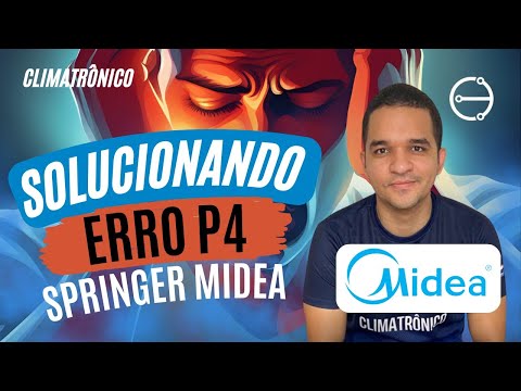 Vídeo: Erro P4 Midea/Springer 18.000 BTU: Proteção do Compressor