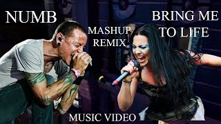 Video thumbnail of "Linkin Park & Evanescence - Numb Life (Official Video) - Mashup Numb & Bring Me To Life"