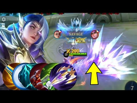 THE MOST BE CRAZY DAMAGE (100%)SAVAGE FULL BUILD🔥🔥lux mlbb