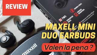 audifonos maxell mini duo review