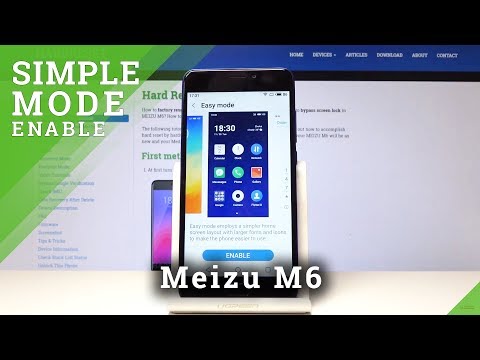 How to Enter Easy Mode in Meizu M6 - Simple Mode Activation